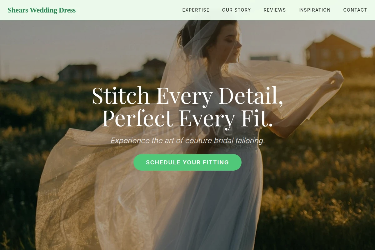 Shears Wedding Dress