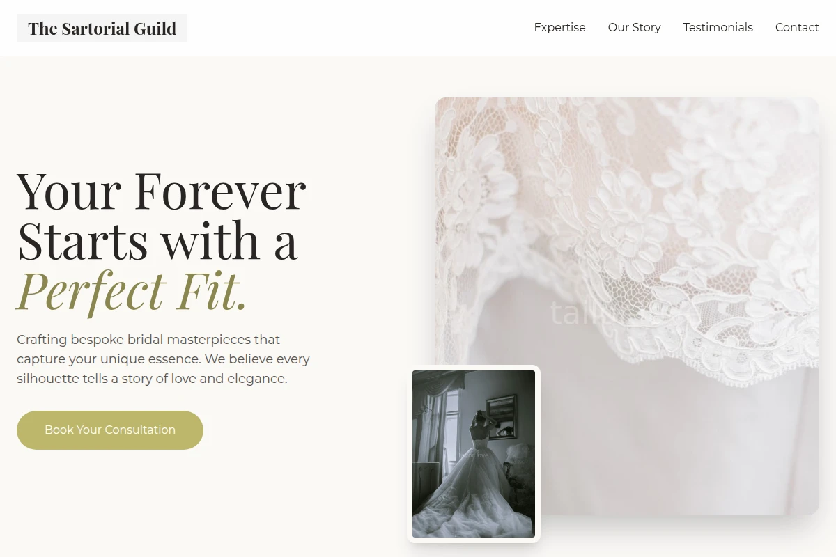 Cuff Wedding Dress