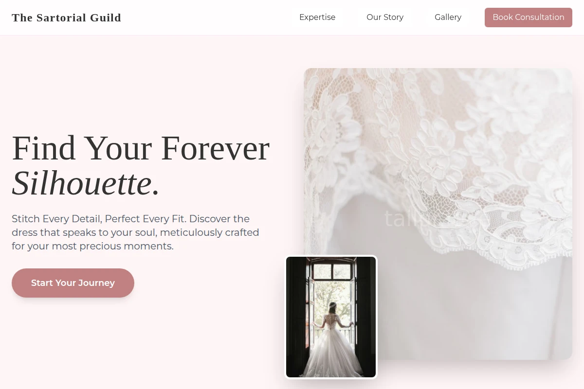 Collar Wedding Dress